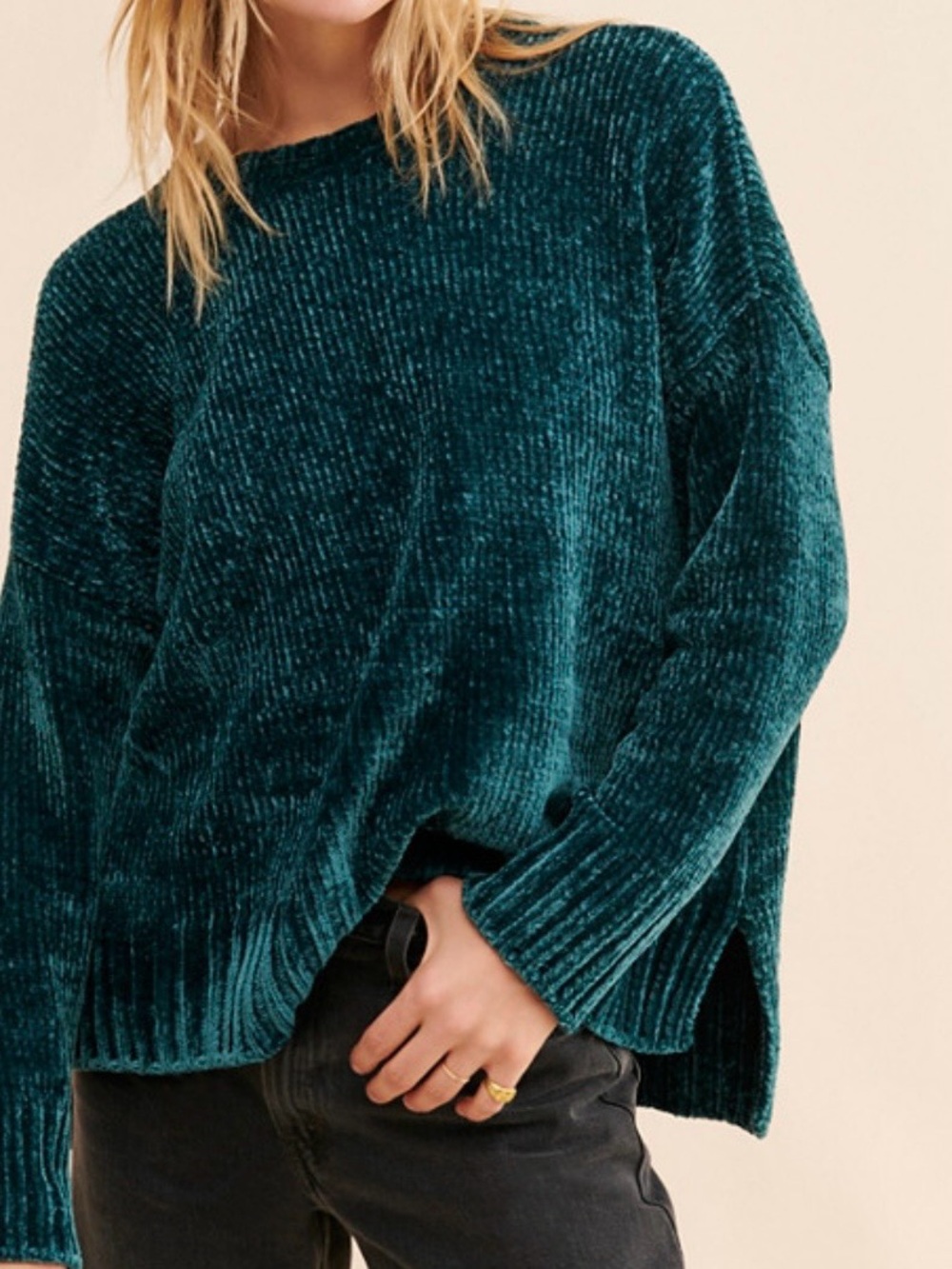 Show Me Your Mumu Oversized Chenille Knot Sweater